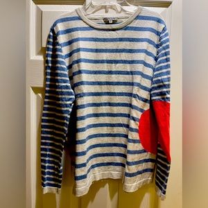 Lisa Todd blue and white stripe sweater